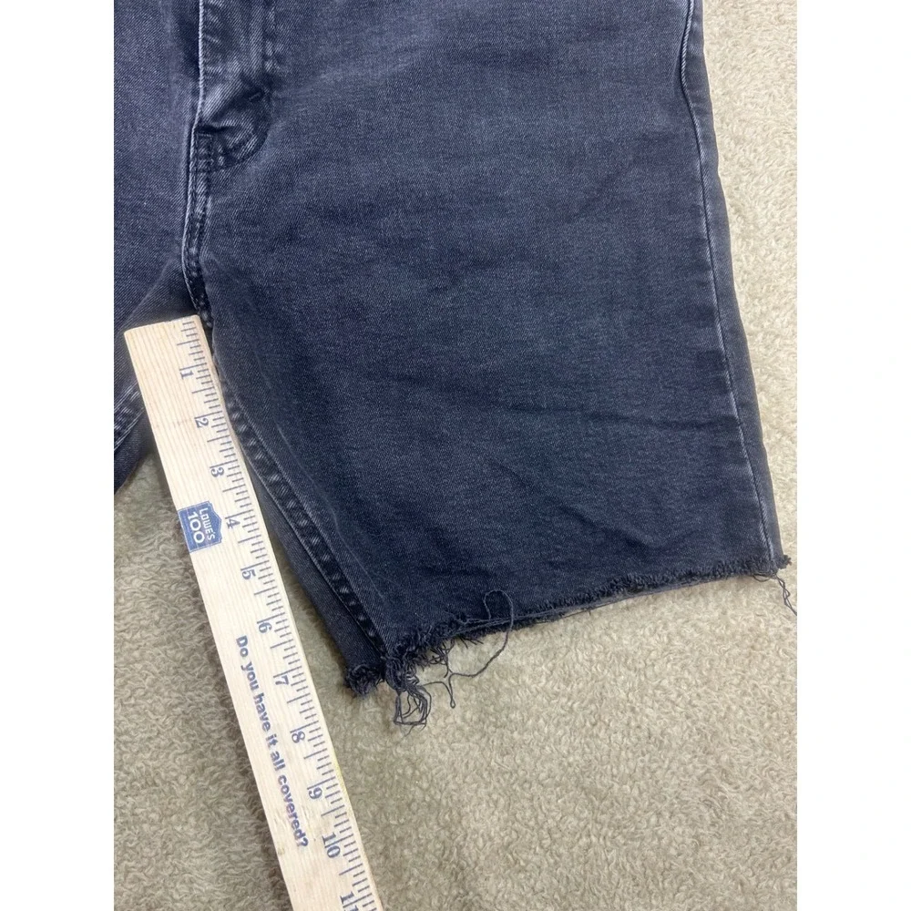 Levi Strauss Co Mens 412 Regular Taper Dark Wash Cut Off‎ Denim Shorts W38